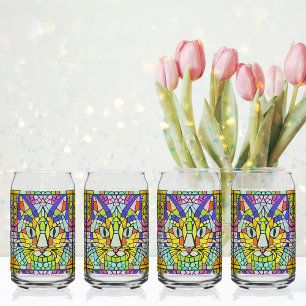 Canette Verre Chat moderne - Mosaïque Cutest Kitty