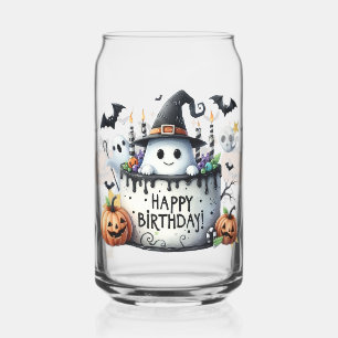 Canette Verre Citrouille Fantôme Dormant Cozy