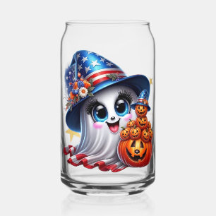 Canette Verre de boisson patriotique Halloween mignon Citr