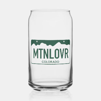 Canette Verre de licence MTN LVR Colorado Mountain Lover