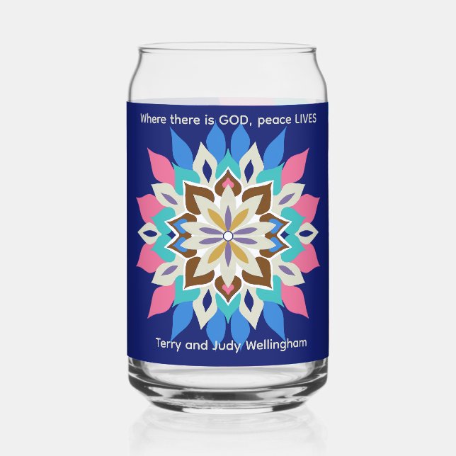 Canette Verre de mariage Blue Bayou (Recto)
