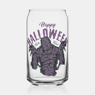 Canette Verre de momie d'Halloween - Éffrayant violet