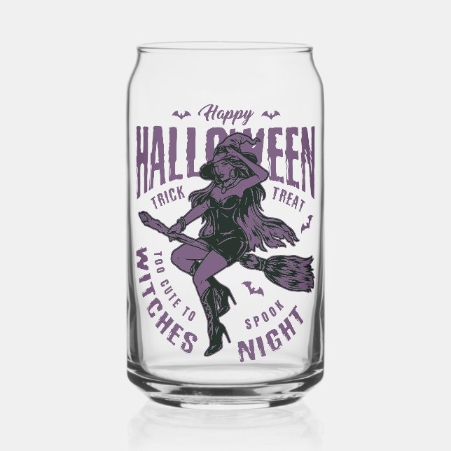 Canette Verre de nuit de sorcière d'Halloween – “Trop mign (Recto)