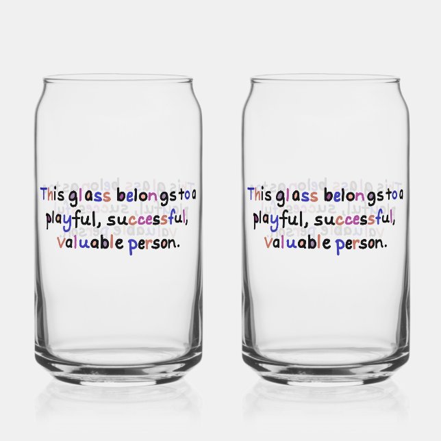 Canette Verre de personne de valeur (Recto)