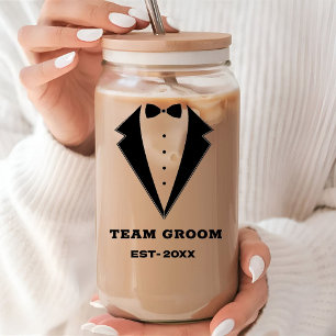 Canette Verre de proposition des Groomsmen, salle d'équipe