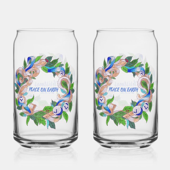 Canette Verre de soda de couronne de Noël (Recto)