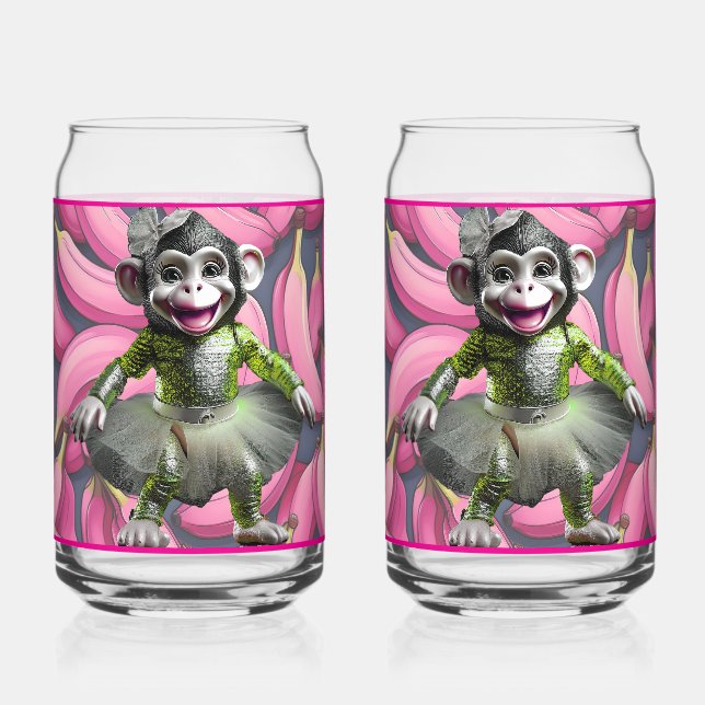 Canette Verre de soda singe en céramique (Recto)