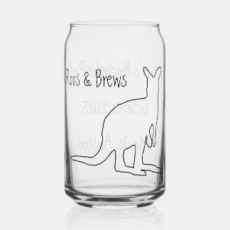 Canette Verre de soirée entre hommes Roos & Brews