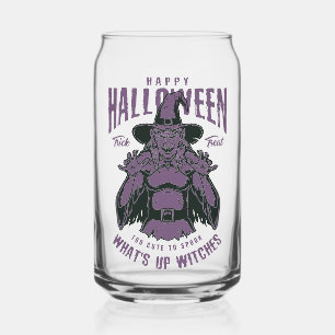 Canette Verre de sorcière d'Halloween - Éffrayant violet
