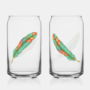 Canette Verre de soude plume