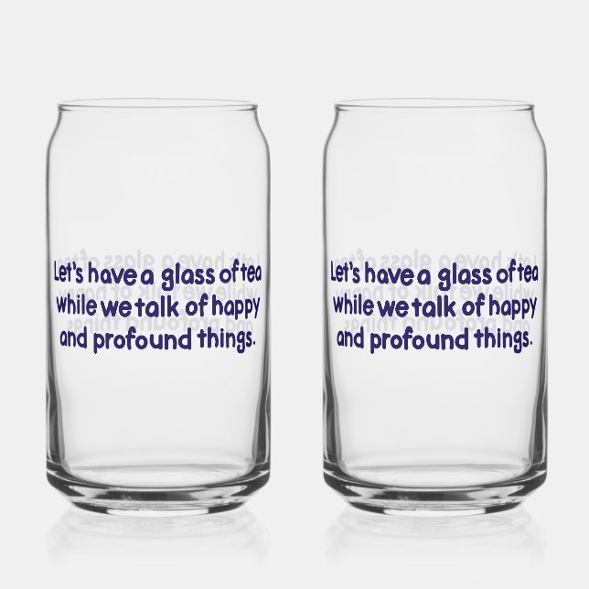 Canette Verre de thé en verre (Recto)