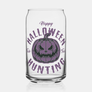 Canette Verre d'Halloween Citrouille violet