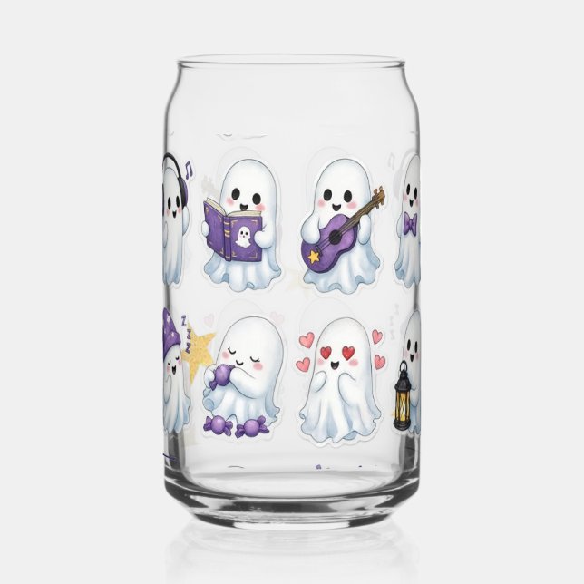 Canette Verre en forme de boîte avec éléments effrayants e (Recto)