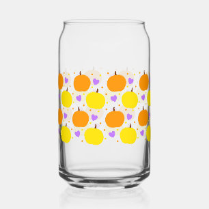 Canette Verre en forme de citrouille d'Halloween pour bois
