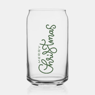Canette Verre Joyeux Noël Vaisselle de fête pour les Fêt