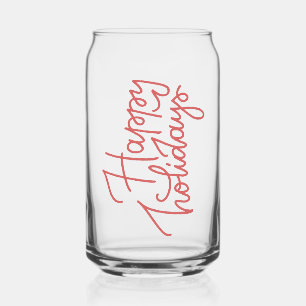 Canette Verre Joyeux Noël Vaisselle de fête pour les Fêt