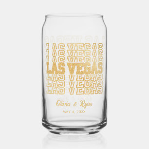 Canette Verre Mariage Las Vegas Parties scintillant or gla