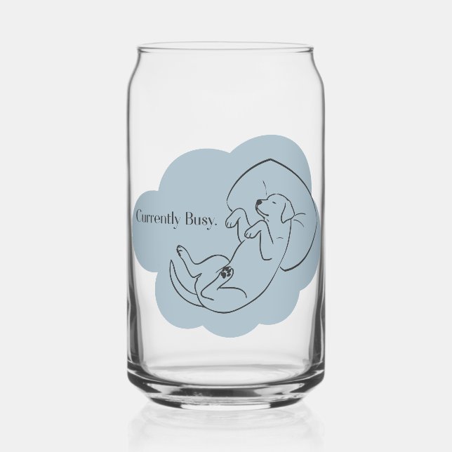 Canette Verre personnalisé pour Labrador | Cadeau pour mam (Recto)