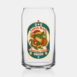 Canette Verre Pint Santa Mahj - À votre santé !