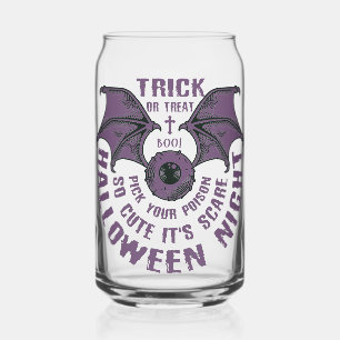 Canette Verre pour oeil de chauve-souris d'Halloween - Éff