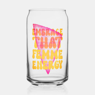 Canette Verre pouvant contenir l'énergie de la féminité