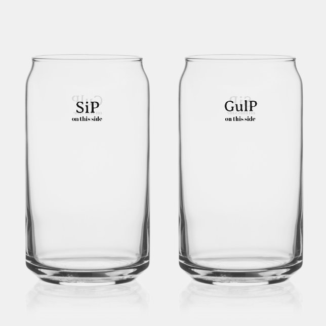 Canette Verre Sip et Gulp (Recto)