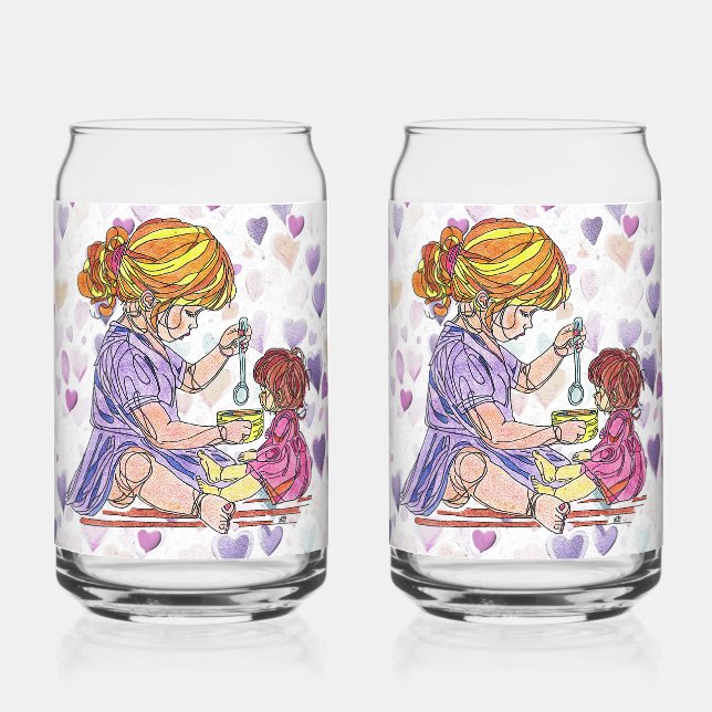 Canette Verre Soda pour poupée de la fille (Recto)