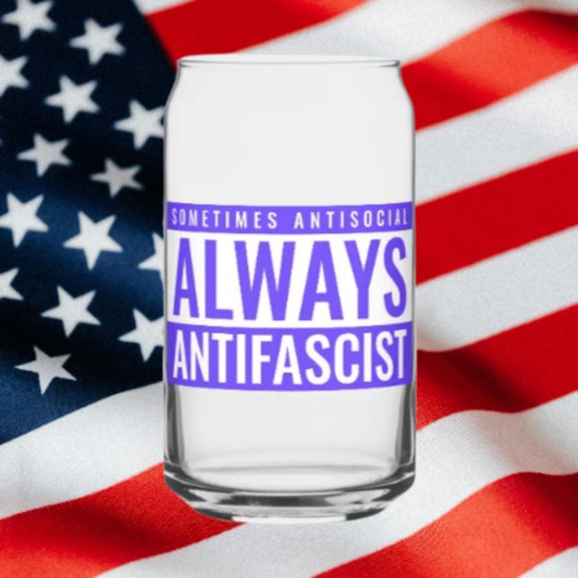 Canette Verre toujours antifasciste - Bleu clair (Créateur téléchargé)