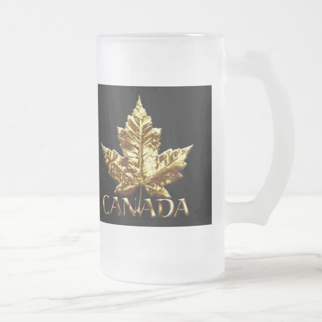 Canettes de bière Souvenir Canada Lunettes et Mugs (Droit)