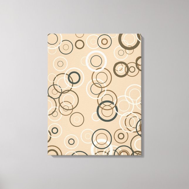 Canevas d'art Abstrait vintage Retro Pop Carrés (Recto)