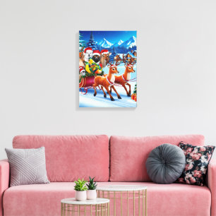 Canevas de Noël pour animaux en suspension Art 12"