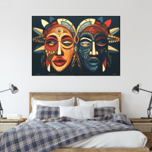 Canevas d'illustration de 60 po x 40 po Twin Avata