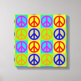 Canevas Enveloppé pour quatre couleurs Pop Art Pea