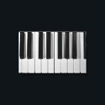 Canevas étirées personnalisées pour clavier de pia<br><div class="desc">Que vous soyez un virtuose du piano ou quelqu'un qui peut à peine jouer à Chopsticks,  vous êtes sûr d'aimer cette Piano Keyboard noir et blanc Custom Stretched Canvas Print.</div>