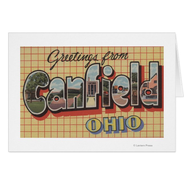 Canfield, Ohio - Scènes de grandes lettres (Devant horizontal)
