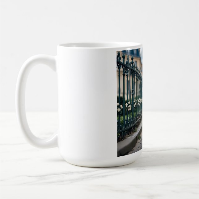 Caniche standard Élégante Mug de café (Gauche)