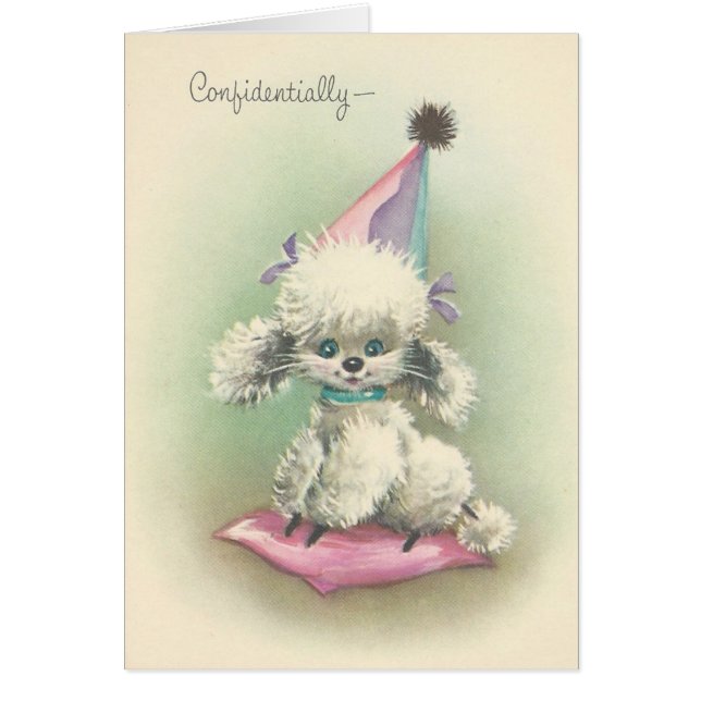 Caniche vintage (Devant)