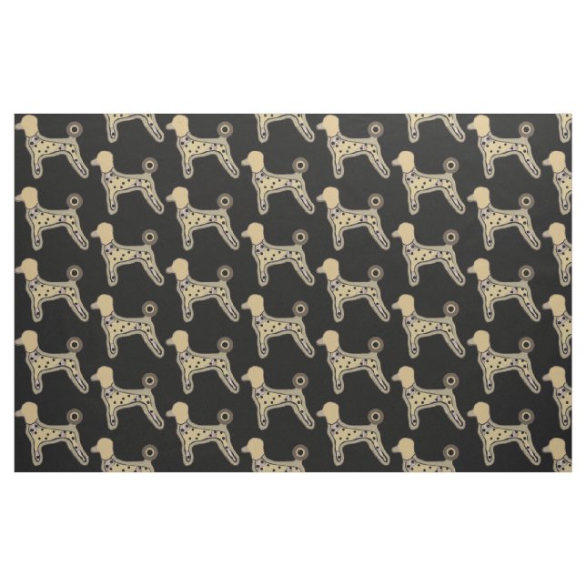 Caniches de tissu de coton faits sur commande (Fat Quarter)