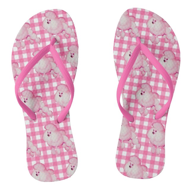 Canicule Rose Rétro Et En vichy Tongs (Semelle)