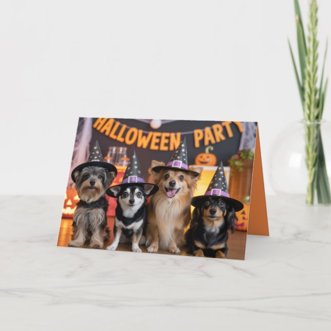 Canine Halloween Party Invitation (Devant)