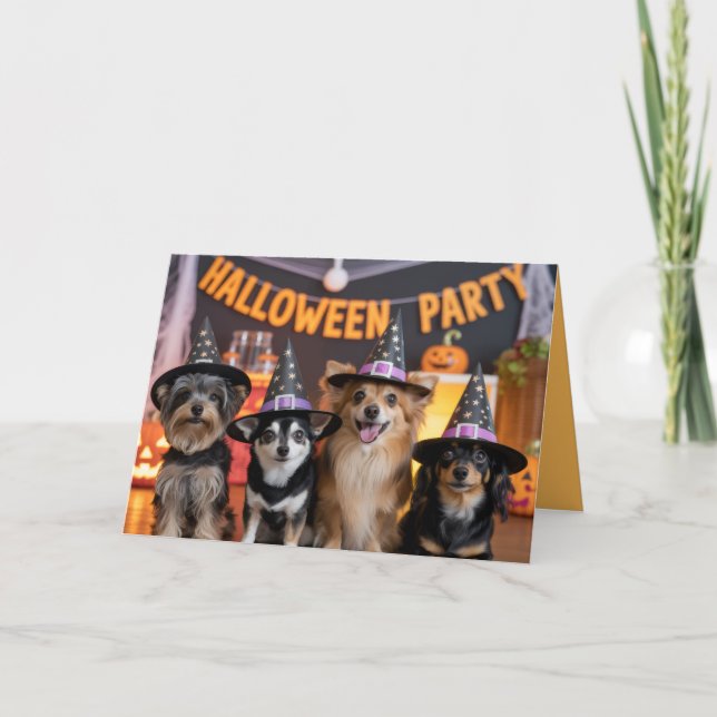 Canine Halloween Party Invitation (Devant)