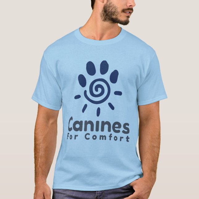 Canines Pour T-shirt Classique Confort (Devant)
