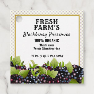 Canne à fruits de Blackberry moderne   Étiquette J