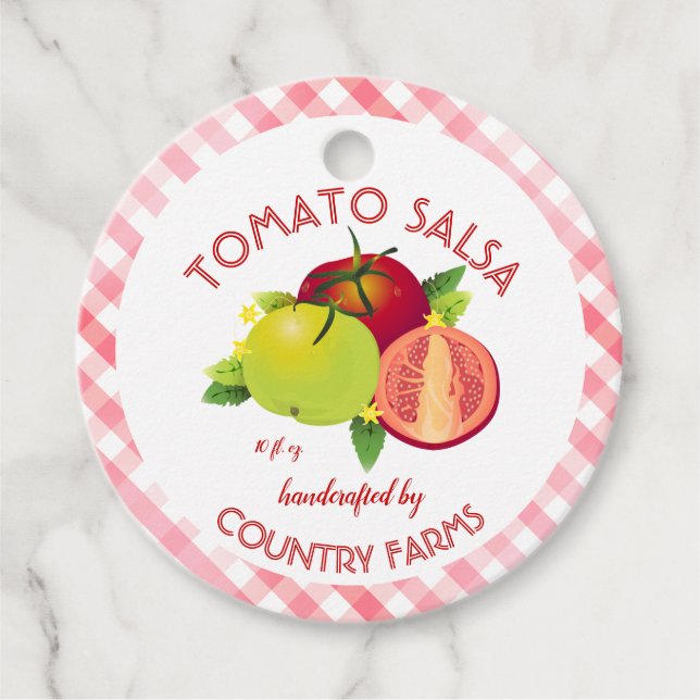 Canne de fruits de tomate | Étiquette Jar (Devant)