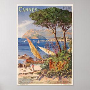 Cannes France Vintage Poster 1900