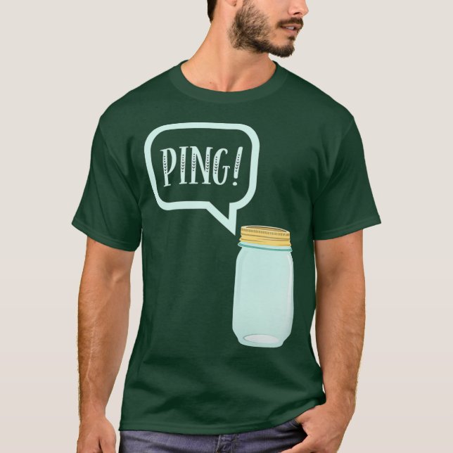 Canning Conservation Mason Jar Tee PING TShirt (Devant)