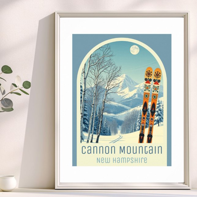 Cannon Mountain New Hampshire ski resort  Poster (Créateur téléchargé)