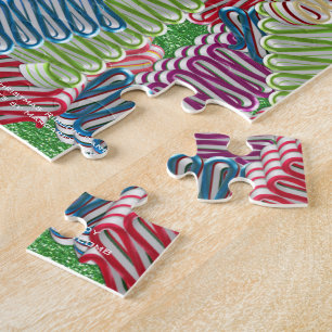 Canoës à ruban de Noël Jigsaw Puzzle