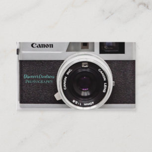 Canon Camera Lens Cartes de visite pour photograph