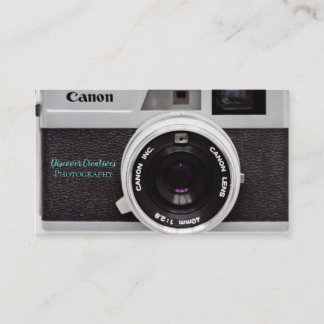 Canon Camera Lens Cartes de visite pour photograph